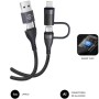 Comprar Cable USB 2.0 Tipo-C Subblim Top 4 en 1/ USB Tipo-C Macho - USB Macho/ USB Tipo-C Macho - Lightning Macho/ Hasta 60W/ - 