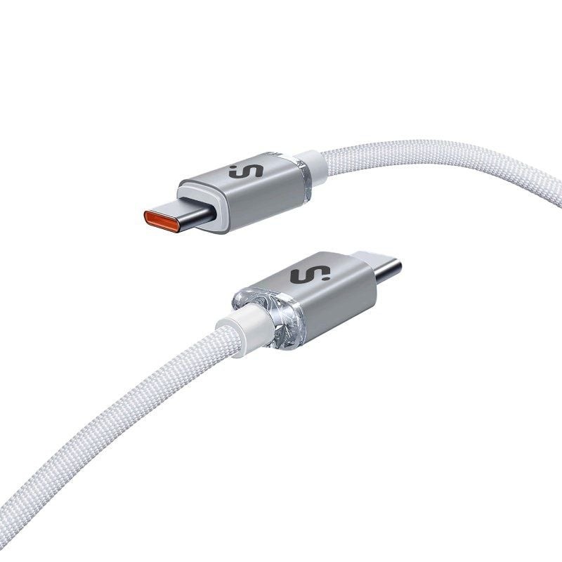 Comprar Cable USB 2.0 Tipo-C Subblim Optimus/ USB Tipo-C Macho - USB Tipo-C Macho/ Hasta 60W/ 480Mbps/ 2m/ Blanco - Ganga Electr
