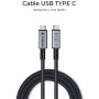 Comprar Cable USB 4.0 Tipo-C Subblim Cable High/ USB Tipo-C Macho - USB Tipo-C Macho/ Hasta 240W/ 40Gbps 1.5m/ Negro - Ganga Ele