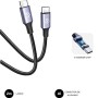 Comprar Cable USB 2.0 Tipo-C Subblim Plus/ USB Tipo-C Macho - USB Tipo-C Macho/ Hasta 100W/ 480Mbps/ 2m/ Negro - Ganga Electróni
