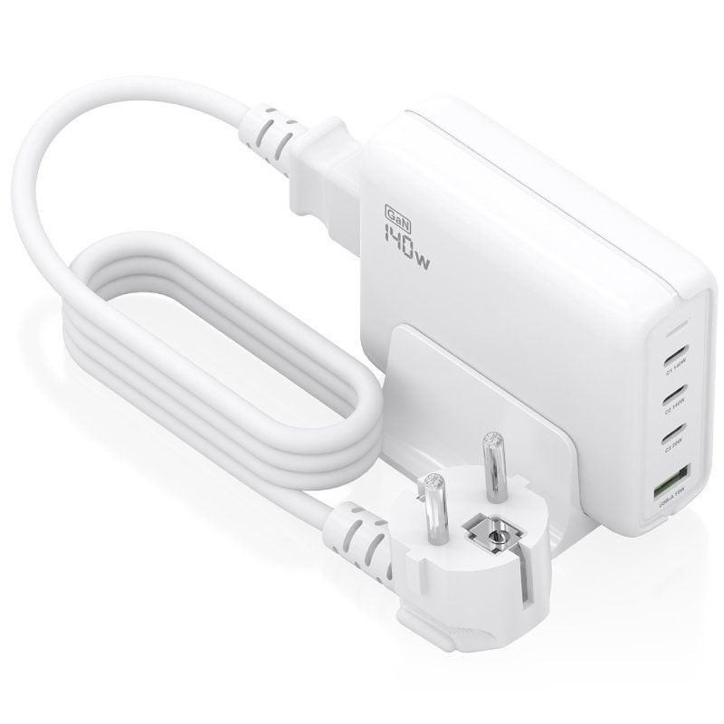 Comprar Cargador Sobremesa GaN Aisens ASCH-140W4P055-W/ 3xUSB Tipo-C/ 1xUSB/ 140W - Ganga Electrónica