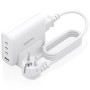 Comprar Cargador Sobremesa GaN Aisens ASCH-140W4P055-W/ 3xUSB Tipo-C/ 1xUSB/ 140W - Ganga Electrónica