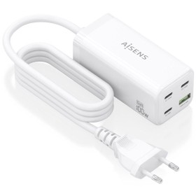 Comprar Cargador Sobremesa GaN Aisens ASCH-100W4P053-W/ 3xUSB Tipo-C/ 1xUSB/ 100W - Ganga Electrónica