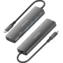 Comprar Docking USB Tipo-C Aisens ASUC-7P025-GR/ 1xHDMI 4K/ 3xUSB/ 1xUSB Tipo-C PD/ 1xLector Tarjetas/ Gris - Ganga Electrónica