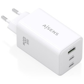 Comprar Cargador de Pared GaN Aisens ASCH-100W3P051-W/ 2xUSB Tipo-C/ 1xUSB/ 100W - Ganga Electrónica