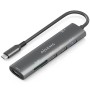 Comprar Docking USB Tipo-C Aisens ASUC-7P027-GR/ 1xHDMI 4K/ 3xUSB/ 1xUSB Tipo-C PD/ 1xLector Tarjetas/ Gris - Ganga Electrónica