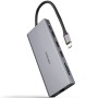 Comprar Docking Tipo-C Nanocable 10.16.4612/ 3xUSB/ 1xUSB Tipo-C/ 2xHDMI 4K/ 1xDisplayPort/ 1xRJ45/ 1xLector tarjetas/ 1xJack 3.
