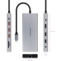 Comprar Docking Tipo-C Nanocable 10.16.4612/ 3xUSB/ 1xUSB Tipo-C/ 2xHDMI 4K/ 1xDisplayPort/ 1xRJ45/ 1xLector tarjetas/ 1xJack 3.