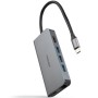 Comprar Docking Tipo-C Nanocable 10.16.4609/ 3xUSB/ 1xHDMI 4K/ 1xRJ45/ 1xLector tarjetas/ 1xUSB Tipo-C PD/ Gris - Ganga Electrón