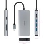 Comprar Docking Tipo-C Nanocable 10.16.4609/ 3xUSB/ 1xHDMI 4K/ 1xRJ45/ 1xLector tarjetas/ 1xUSB Tipo-C PD/ Gris - Ganga Electrón
