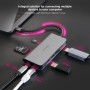 Comprar Docking Tipo-C Nanocable 10.16.4609/ 3xUSB/ 1xHDMI 4K/ 1xRJ45/ 1xLector tarjetas/ 1xUSB Tipo-C PD/ Gris - Ganga Electrón