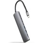 Comprar Docking Tipo-C Nanocable 10.16.4608/ 2xUSB/ 3xUSB Tipo-C/ 1xHDMI 4K/ 1xJack 3.5/ 1xUSB Tipo-C PD/ Gris - Ganga Electróni