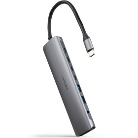 Comprar Docking Tipo-C Nanocable 10.16.4608/ 2xUSB/ 3xUSB Tipo-C/ 1xHDMI 4K/ 1xJack 3.5/ 1xUSB Tipo-C PD/ Gris - Ganga Electróni