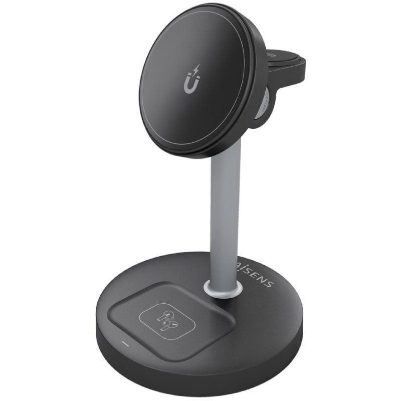 Comprar Base de carga Inalámbrica Aisens ASCH-15W3WC066-BK/ 15W/ Negro - Ganga Electrónica