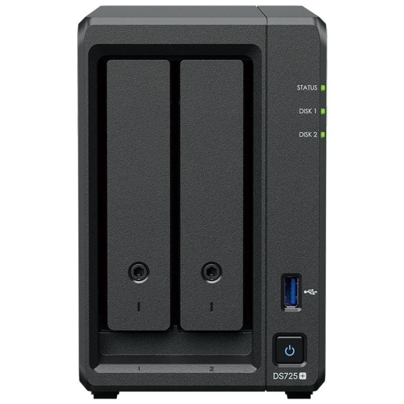 Comprar NAS Synology Diskstation DS725+/ 2 Bahías 3.5'- 2.5'/ 8GB DDR4/ Formato Torre - Ganga Electrónica