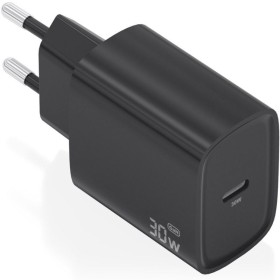 Comprar Cargador de Pared GaN Aisens A110-0951/ 1xUSB Tipo-C/ 30W/ Negro - Ganga Electrónica