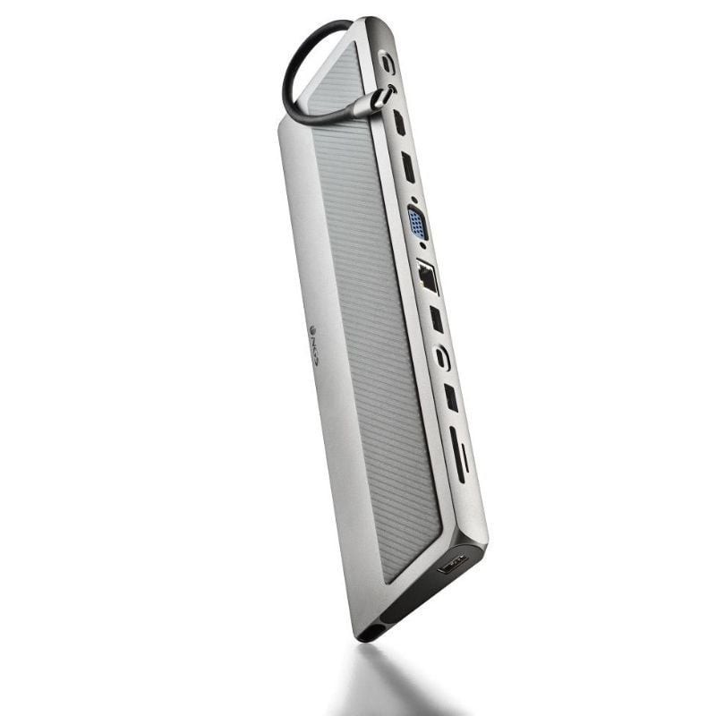 Comprar Docking USB Tipo-C NGS WonderDock 12 Pro/ 3xUSB/ 2xHDMI 4K/ 1xVGA/ 1xRJ45/ 1xLector de Tarjetas/ 1xJack 3.5/ 1xUSB Tipo-
