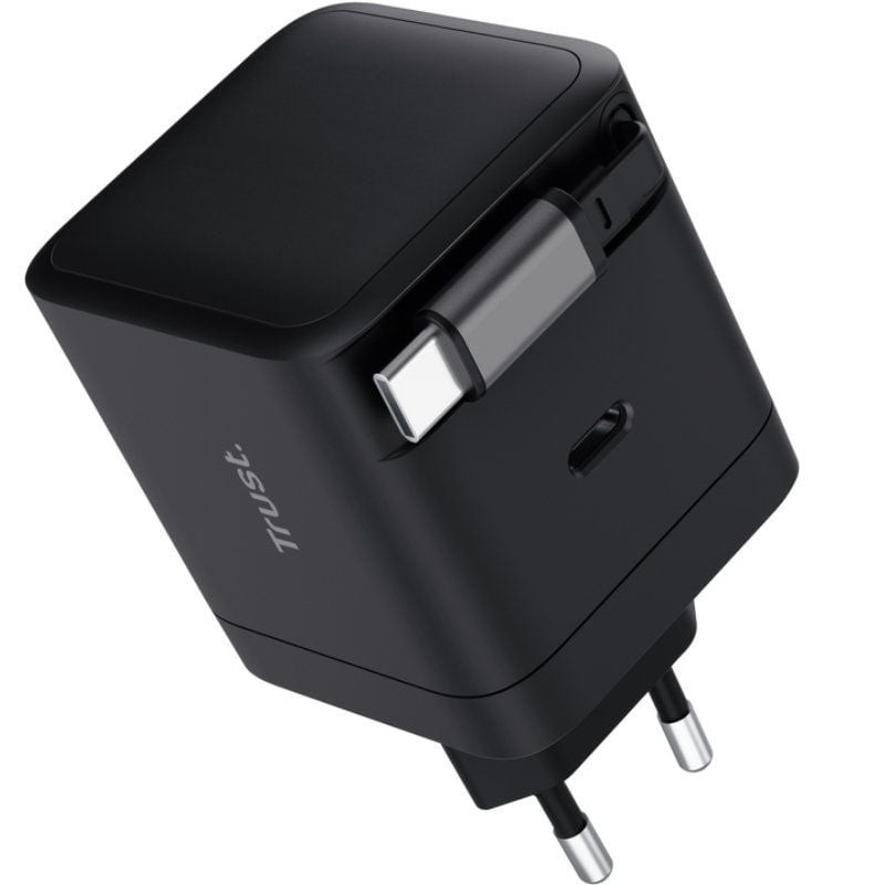 Comprar Cargador de Pared Trust Maxo 65W/ 1xUSB Tipo-C/ Incluye Cable USB Tipo-C Retráctil/ 65W - Ganga Electrónica