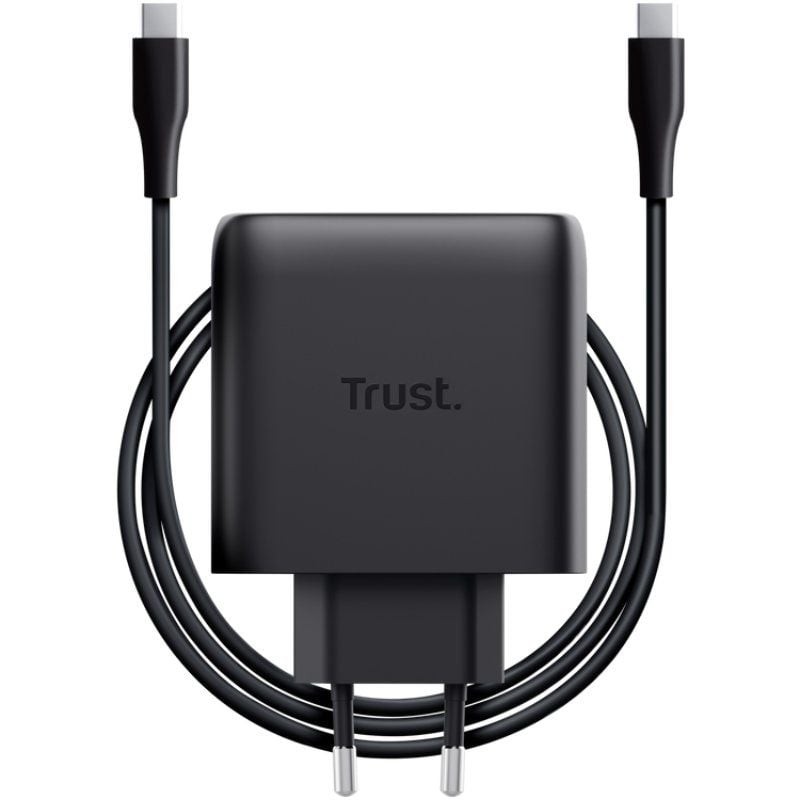 Comprar Cargador de Pared GaN Trust Maxo 65W/ 1xUSB Tipo-C/ Incluye Cable USB Tipo-C/ 65W - Ganga Electrónica