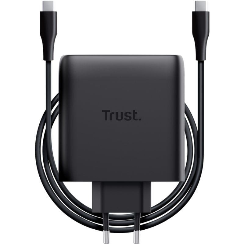 Comprar Cargador de Pared GaN Trust Maxo 100W/ 2xUSB Tipo-C/Incluye Cable USB Tipo-C/ 100W - Ganga Electrónica