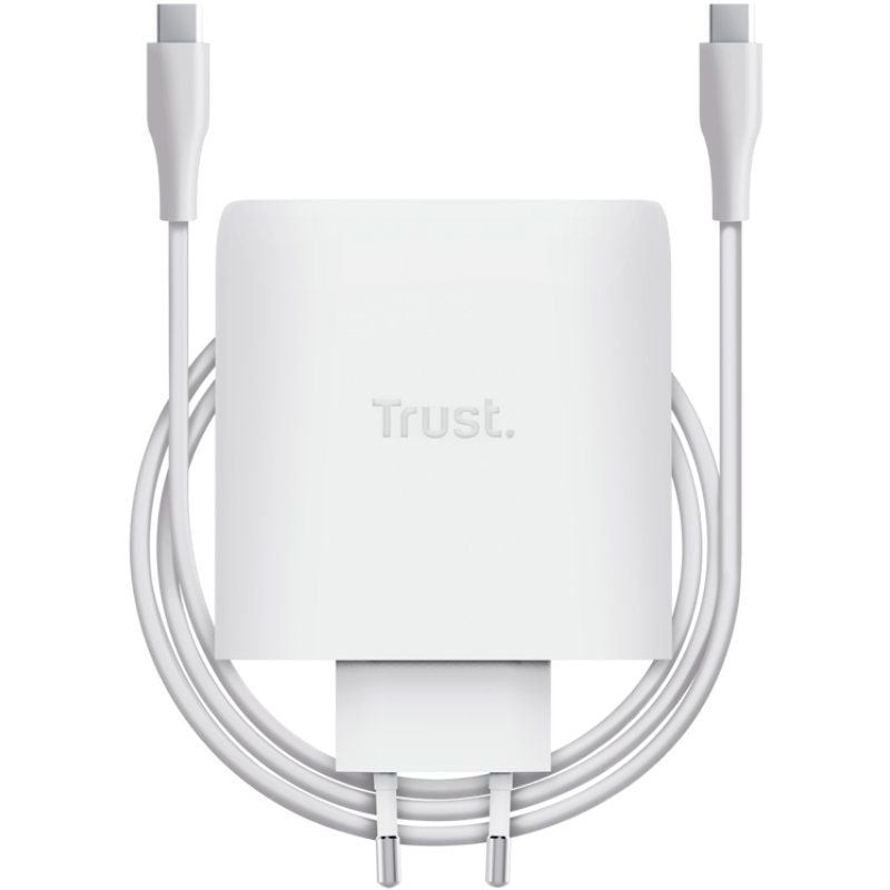 Comprar Cargador de Pared GaN Trust Maxo 100W/ 2xUSB Tipo-C/ Incluye Cable USB Tipo-C/ 100W - Ganga Electrónica