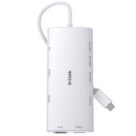 Comprar Dlink Docking USB Tipo-C D-Link DUP-A01/ 1xUSB/ 2xUSB Tipo-C/ 2xHDMI 4K/ 1xRJ45/ 1xLector de Tarjetas/ 1xUSB Tipo-C PD/ 