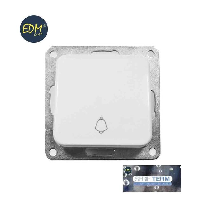 Comprar Pulsador Timbre Empotrar "Serie Term" Edm (Bolsa Blister) - Ganga Electrónica