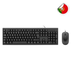Comprar Teclado Portugues + Raton Coolbox Usb Membrana + Optico 1000 Dpi Resistente A Salpicaduras - Ganga Electrónica