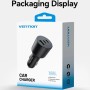 Comprar Cargador de Coche Vention FFPB0/ 2xUSB-Tipo C/ 1xUSB/ 165W - Ganga Electrónica
