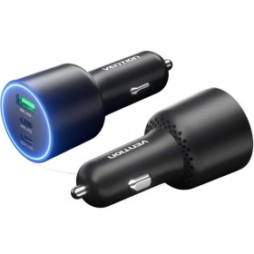 Comprar Cargador de Coche Vention FFQB0/ 2xUSB-Tipo C/ 1xUSB/ 100W - Ganga Electrónica