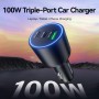 Comprar Cargador de Coche Vention FFQB0/ 2xUSB-Tipo C/ 1xUSB/ 100W - Ganga Electrónica