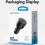 Comprar Cargador de Coche Vention FFQB0/ 2xUSB-Tipo C/ 1xUSB/ 100W - Ganga Electrónica