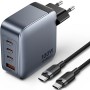 Comprar Cargador de Pared GaN Vention TZ-FETH0-EU/ 3xUSB Tipo-C/ 1xUSB/ 100W - Ganga Electrónica