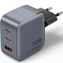 Comprar Cargador de Pared GaN Vention FEXH0-EU/ 2xUSB Tipo-C/ 1xUSB/ 70W - Ganga Electrónica