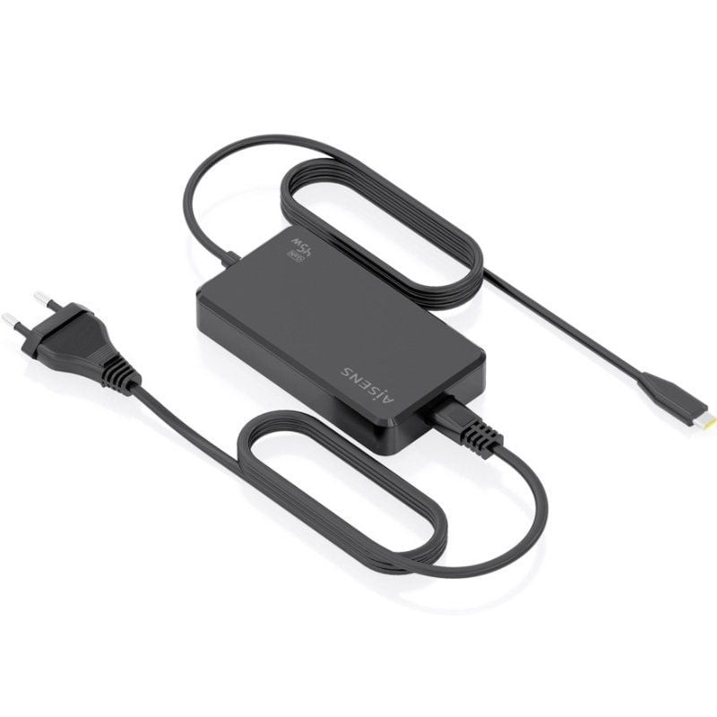 Comprar Cargador Sobremesa GaN Aisens ASCH-1PD45D067-BK/ 1xUSB Tipo-C/ 45W - Ganga Electrónica