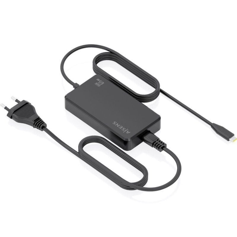 Comprar Cargador Sobremesa GaN Aisens ASCH-1PD65D068-BK/ 1xUSB Tipo-C/ 65W - Ganga Electrónica