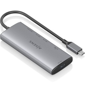 Comprar Docking USB Tipo-C Aisens ASUC-6P029-GR/ 1xHDMI 4K/ 1xUSB/ 2xUSB Tipo-C/ 1xLector de Tarjetas/ Gris - Ganga Electrónica
