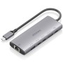 Comprar Docking USB Tipo-C Aisens ASUC-6P030-GR/ 1xHDMI 4K/ 1xUSB/ 2xUSB Tipo-C/ 1xRJ45/ 1xUSB Tipo-C PD/ Gris - Ganga Electróni