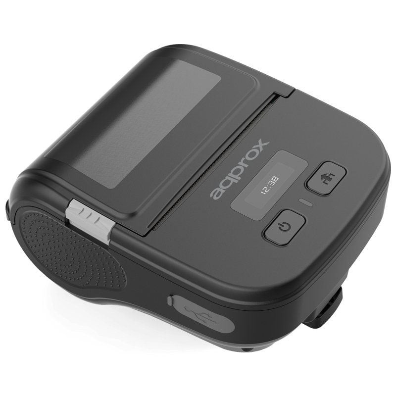 Comprar Impresora de Tickets Approx appPOS80PORTABLE/ Térmica/ Ancho papel 80mm/ USB-Bluetooth/ Negra - Ganga Electrónica