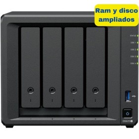 Comprar NAS Synology Diskstation DS925+/ 4 Bahías 3.5'- 2.5'/ 8GB DDR4/ 16TB/ Formato Torre - Ganga Electrónica