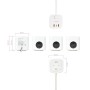 Comprar Regleta Nanocable 10.37.0011/ 3 Tomas de corriente/ 2 USB - 1 USB Tipo-C/ Cable 1.4m/ Blanca - Ganga Electrónica