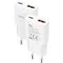 Comprar Cargador de Pared Nanocable 10.10.2022/ 1xUSB Tipo-C/ 1xUSB/ 20W/ Blanco - Ganga Electrónica