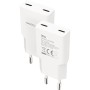 Comprar Cargador de Pared Nanocable 10.10.2023/ 2xUSB Tipo-C/ 20W/ Blanco - Ganga Electrónica