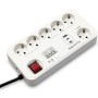 Comprar Regleta con interruptor Salicru SAFE MASTER+/ 5 Tomas de corriente/ 1 Master/ 2 USB Tipo-C/ 1 USB/ Cable 1.4m/ Blanca - 