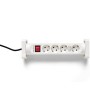 Comprar Regleta con interruptor Salicru SAFE 4S/ 4 Tomas de corriente/ Cable 1.4m/ Blanca - Ganga Electrónica