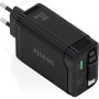 Comprar Cargador de Pared GaN Aisens ASCH-65W3P071-BK/ 1xUSB Tipo-C/ 1xUSB/ 65W/ Negro - Ganga Electrónica