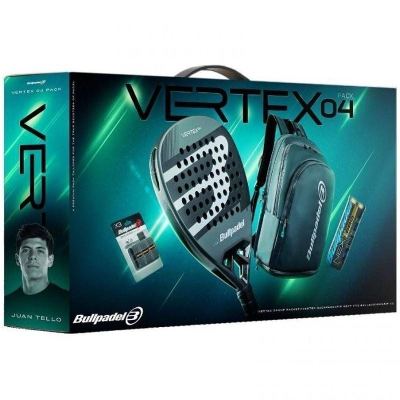 Comprar Pack Pala de Pádel Bullpadel Vertex 04 Comfort Pro Line 2026/ Incluye 3 Accesorios - Ganga Electrónica