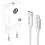 Comprar Cargador de Pared Tech One Tech TEC2222/ 1xUSB Tipo-C + Cable Lightning/ 20W/ Blanco - Ganga Electrónica