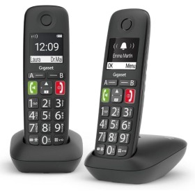 Comprar Teléfono Inalámbrico Gigaset E290/ Pack DUO/ Negro - Ganga Electrónica