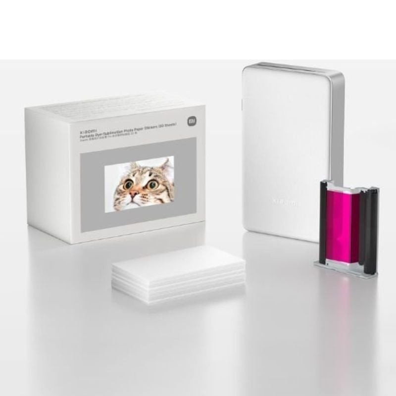 Comprar Papel Fotográfico para Sublimación Xiaomi Portable Dye-Sublimation Photo Paper Stickers/ 5 x 7.6CM/ 50 Hojas - Ganga Ele